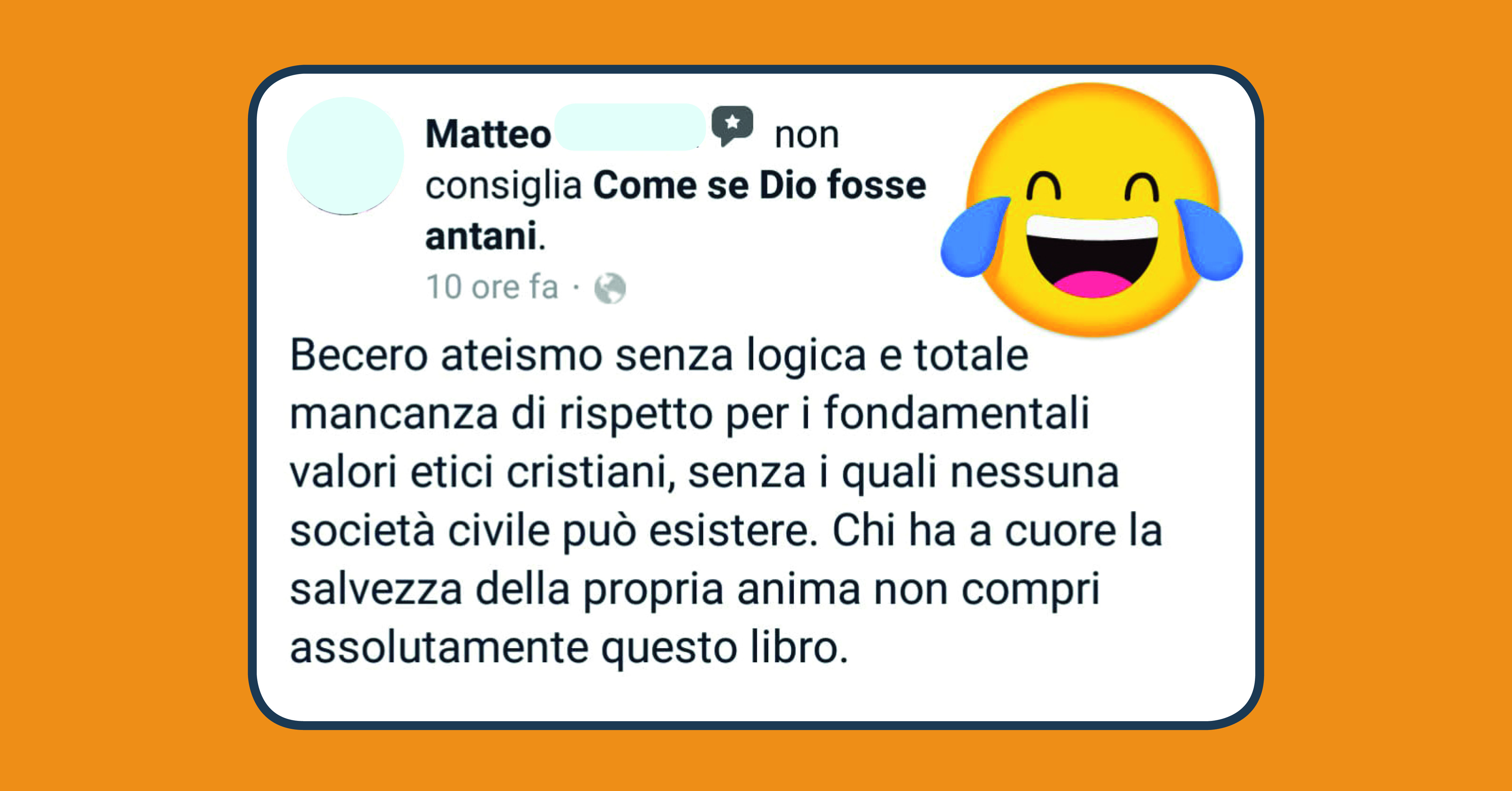 Un cattolico ha recensito il mio libro sull’ateismo senza leggerlo, ecco cosa è successo quando gli ho scritto in privato